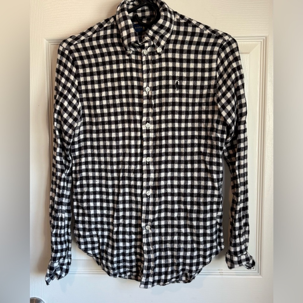 Ralph Lauren Black and White Gingham Shirt